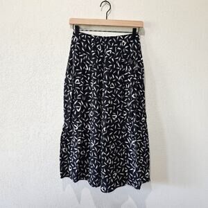 Vintage A-line Midi Skirt